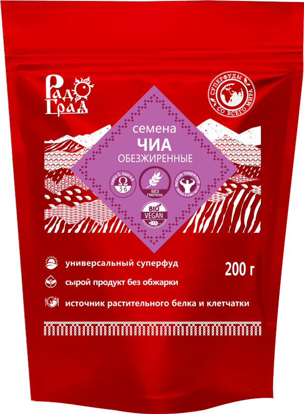 

РадоГрад Семена чиа обезжиренные 200г