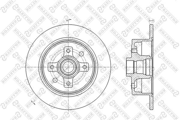 фото Тормозной диск stellox 6020-3616-sx