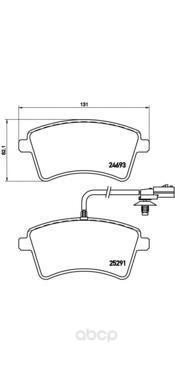 

Комплект тормозных колодок Brembo P68058