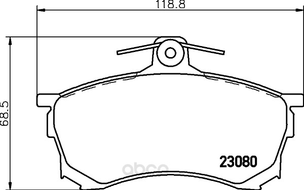 

Комплект тормозных колодок Hella 8DB355016671