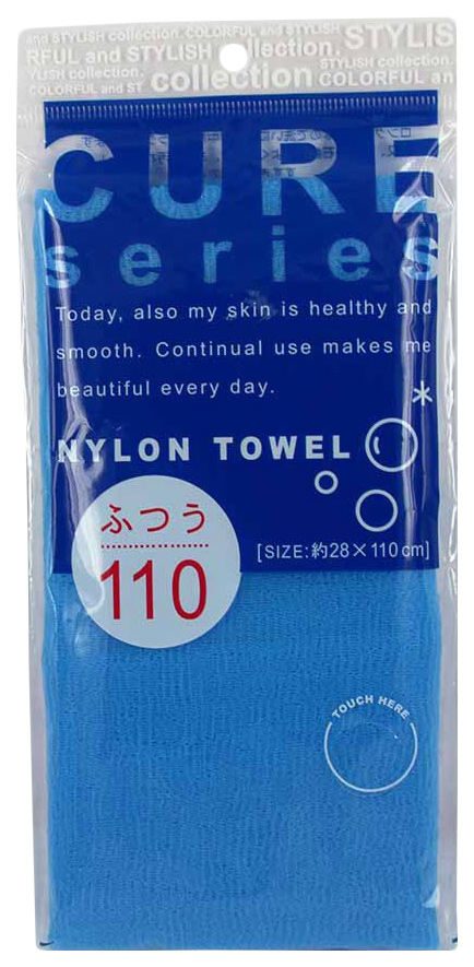 фото Мочалка для тела он:е cure nylon towel regular blue ohe