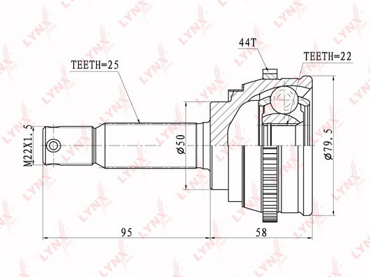 

Шрус LYNXauto CO-3607A