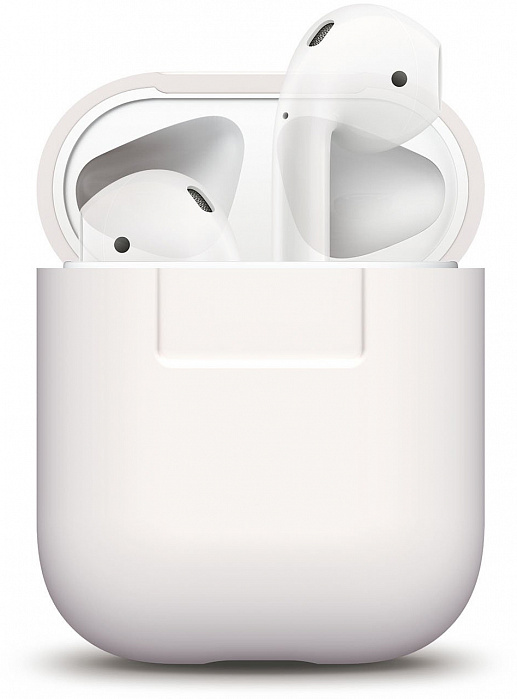 фото Чехол elago silicone case (eapsc-wh) для airpods (white)