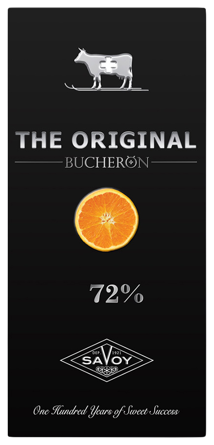 фото Шоколад bucheron the original горький 72% с кусочками апельсина 100 г