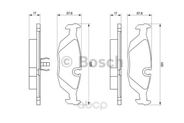 

Тормозные колодки Bosch задние 986466751
