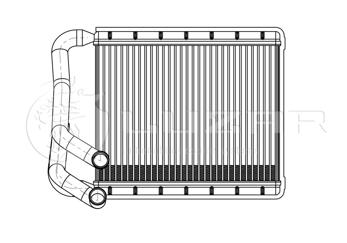 фото Радиатор отопителя luzar lrh08x0