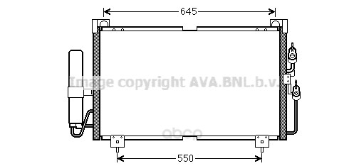 

Pадиатор кондиционера Mitsubishi Outlander all 03-05 Ava MT5213D