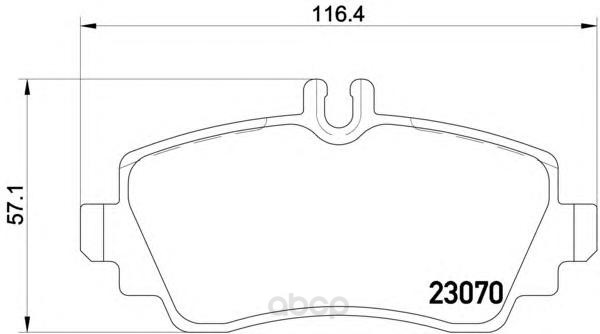 фото Колодки тормозные дисковые передние mercedes-benz a-class 97-04 textar 2307004