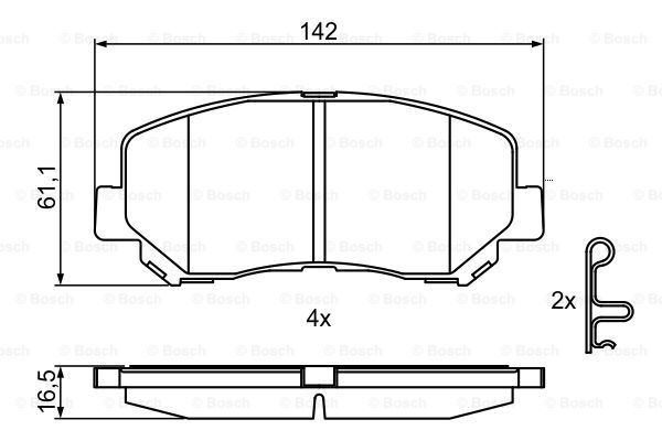 

Тормозные колодки Bosch дисковые 986495367