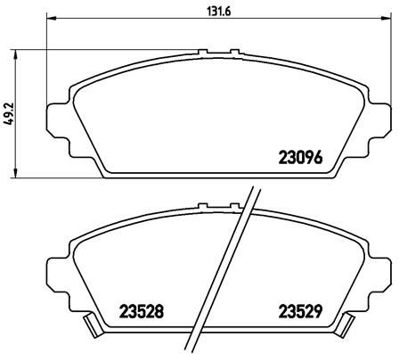 фото Комплект тормозных дисковых колодок brembo p 28 031