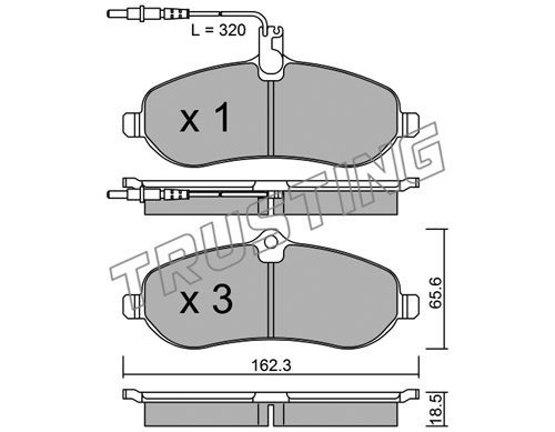 

Тормозные колодки TRUSTING дисковые 7230