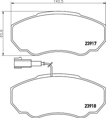 фото Комплект тормозных дисковых колодок mintex mdb2328