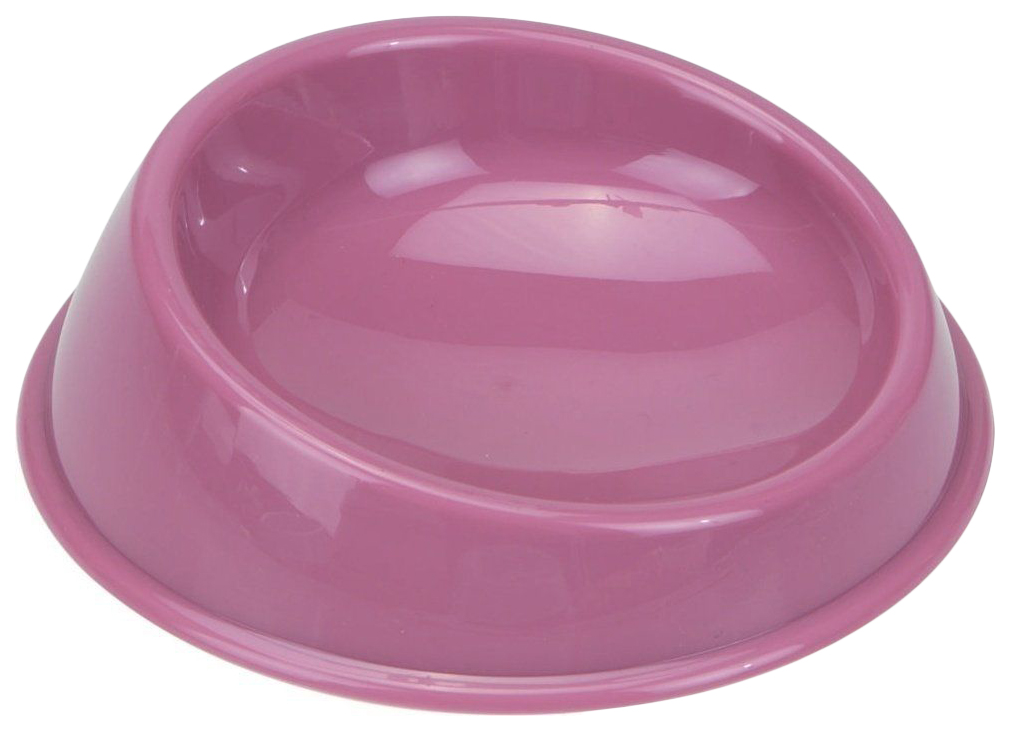 фото Одинарная миска для кошек beeztees, пластик, розовый, 0.7 л