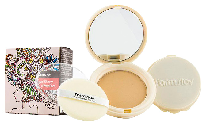 

Пудра FarmStay Real Skinny Two Way Pact + Refill 23 Natural Beige 2x13 гр