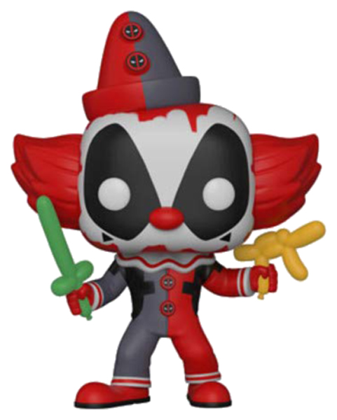 фото Фигурка-головотряс funko pop! bobble marvel: clown deadpool