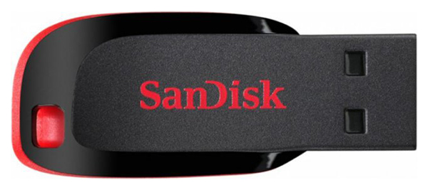 фото Флешка sandisk cruzer blade 128гб red/black (sdcz50-128g-b35)