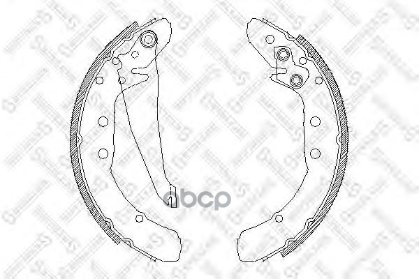 Комплект тормозных колодок Stellox 408100SX 100024767321