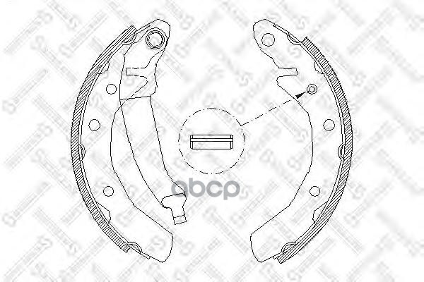 

Комплект тормозных колодок Stellox 097100SX