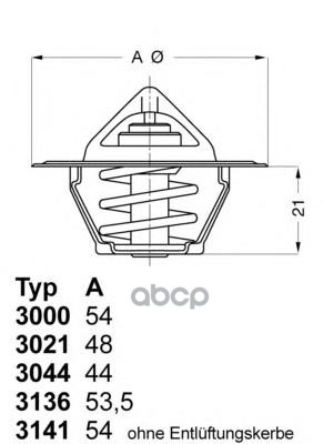 Термостат Wahler 313682D50