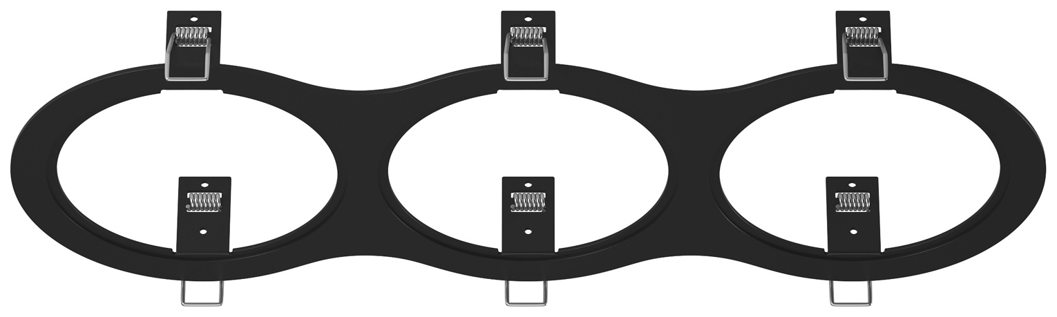 

Рамка Lightstar для встраиваемого светильника Intero 111 Triple Round 217937 Черный