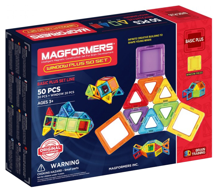 фото Конструктор магнитный magformers window plus 50 set