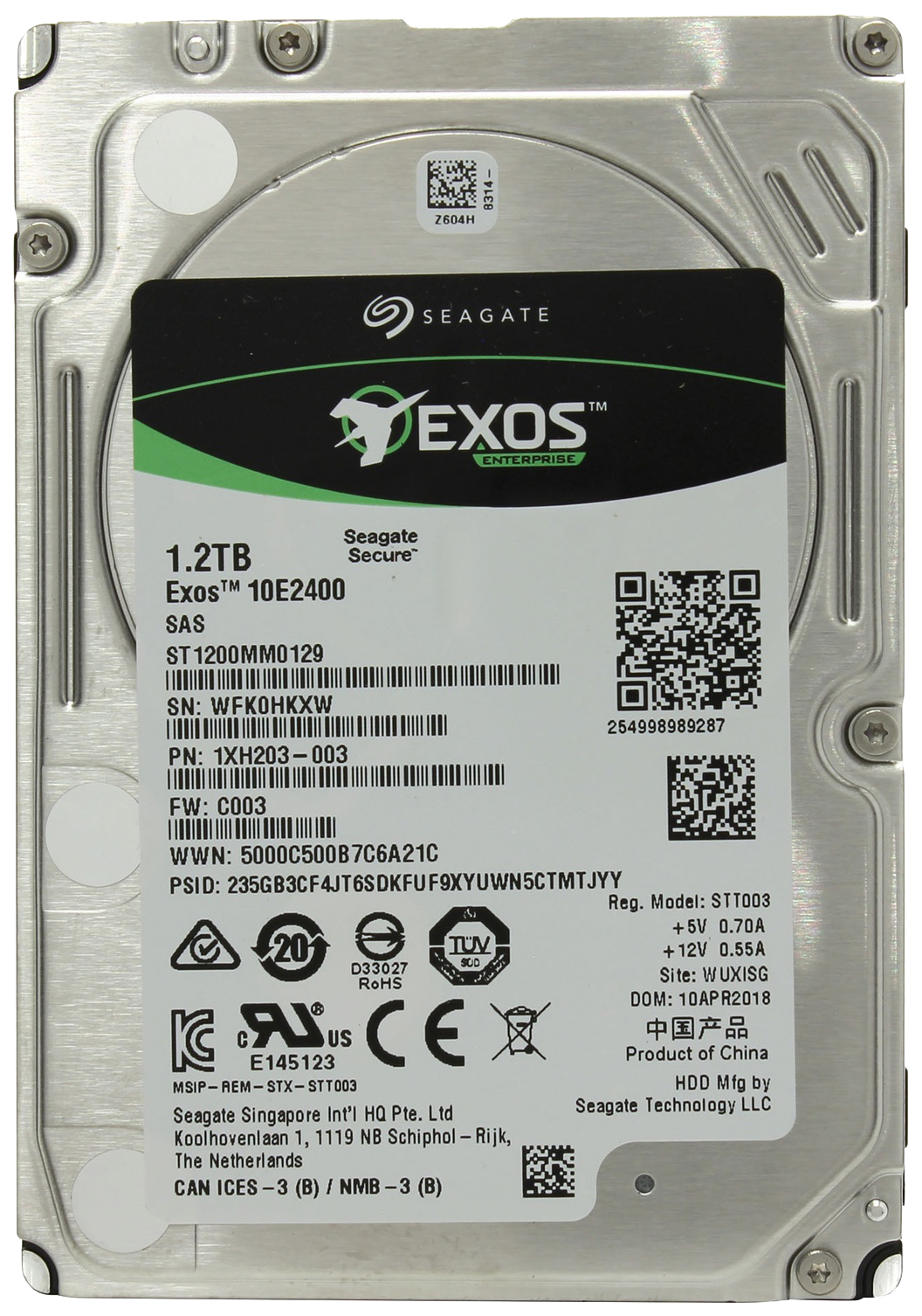 фото Гибридный жесткий диск seagate exos 1,2 тб (st1200mm0129)