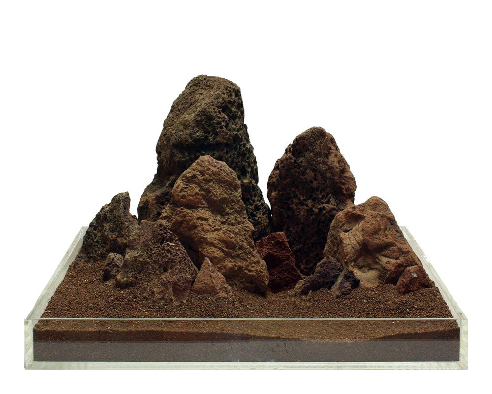 фото Камень для аквариума и террариума udeco brown lava xl, натуральный, 25-35 см