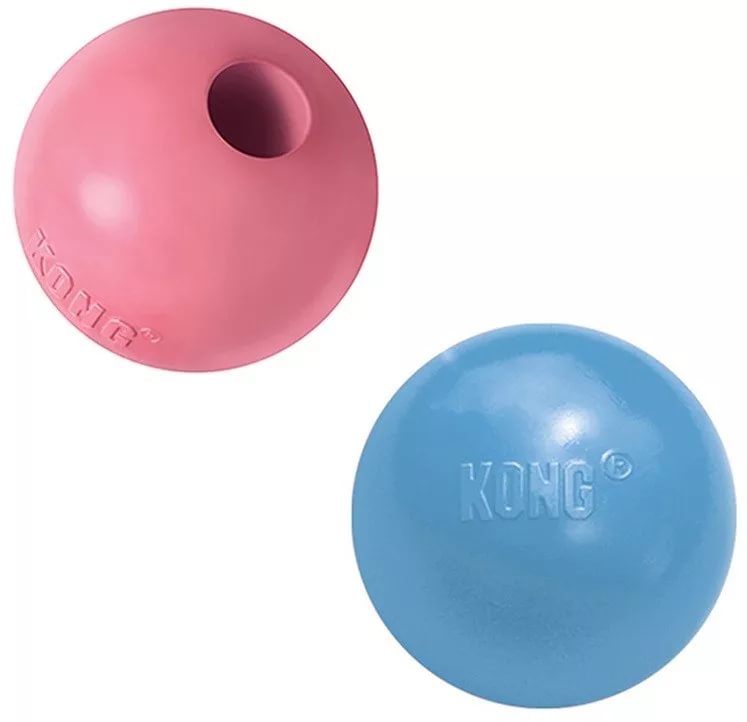 Игрушка для лакомств для собак KONG Мячик, в ассортименте, длина 6 см