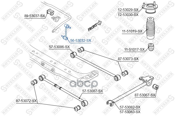 фото Стойка стабилизатора stellox 5653032sx