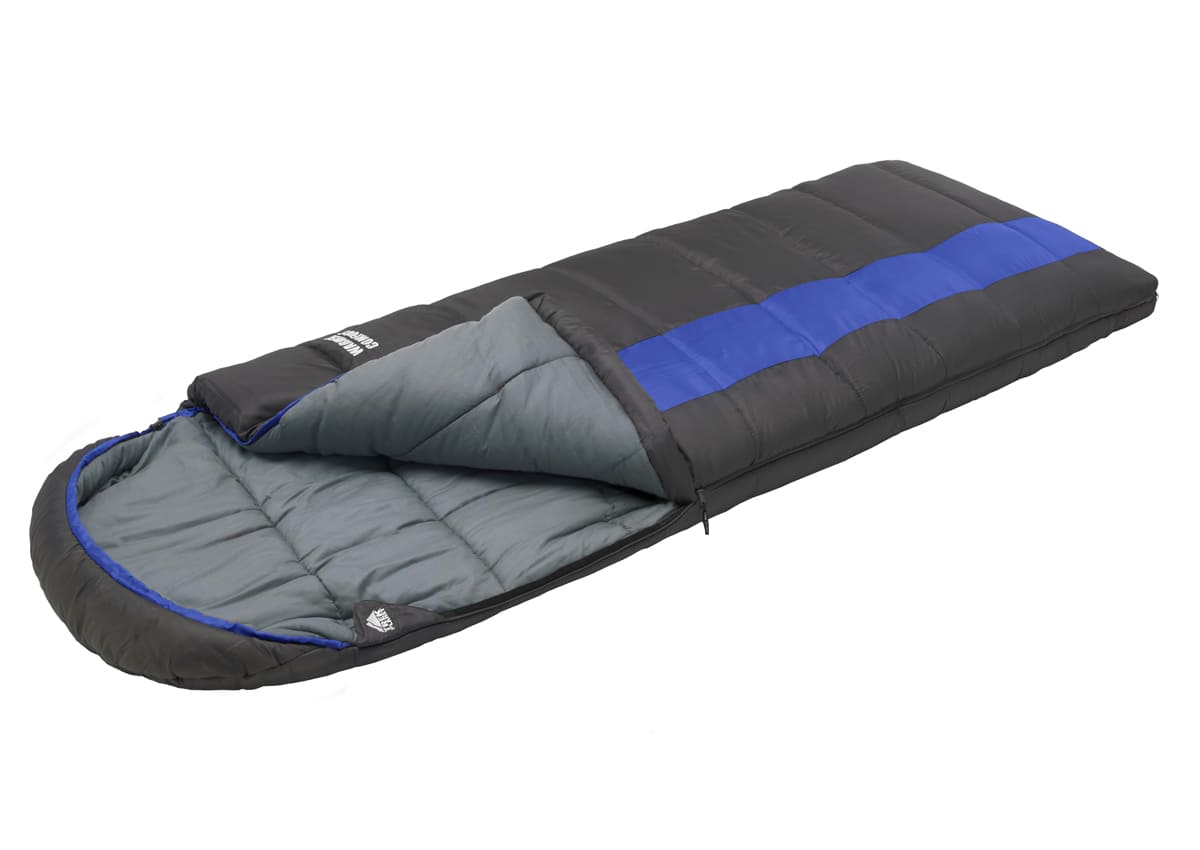 Спальный мешок Trek Planet Warmer Comfort grey/blue, левый