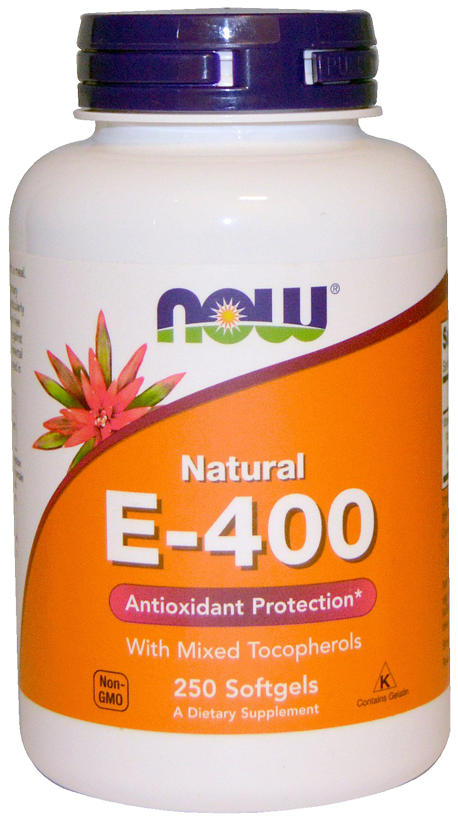 фото Витамин e now e-400 mixed + tocopherols 250 капс.