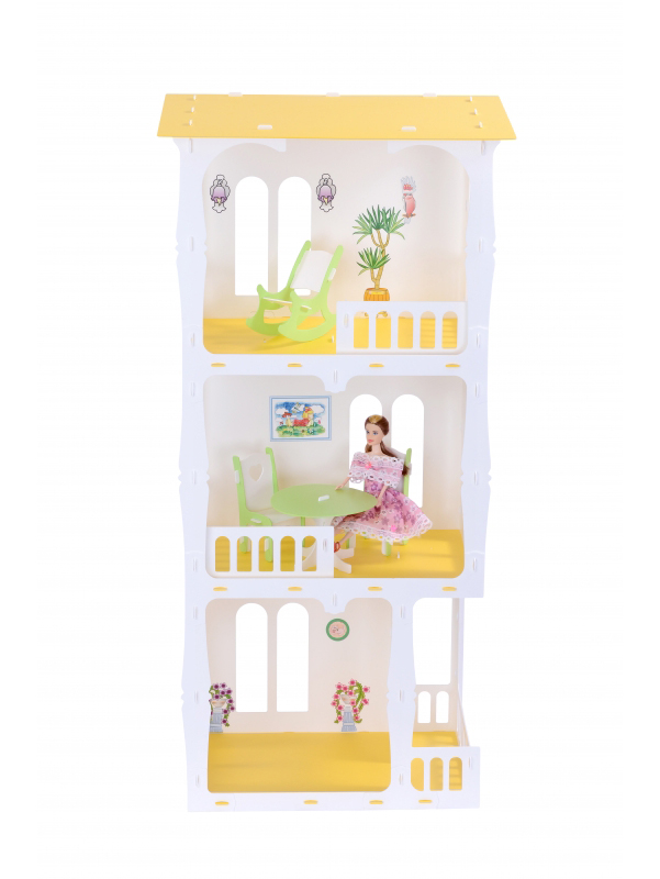 фото Krasatoys домик для кукол с мебелью дом жасмин 274