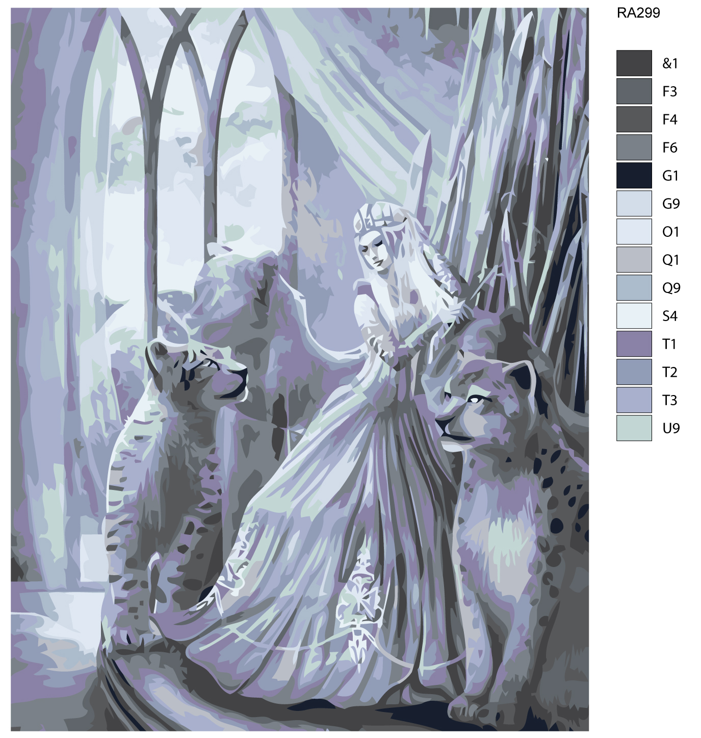 

Картина по номерам, 40 x 50, RA299, RA299