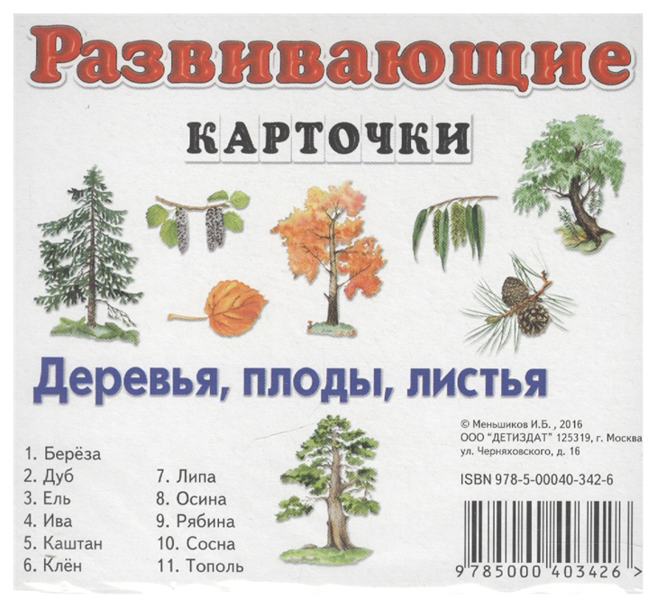 

Деревья, плоды, листья