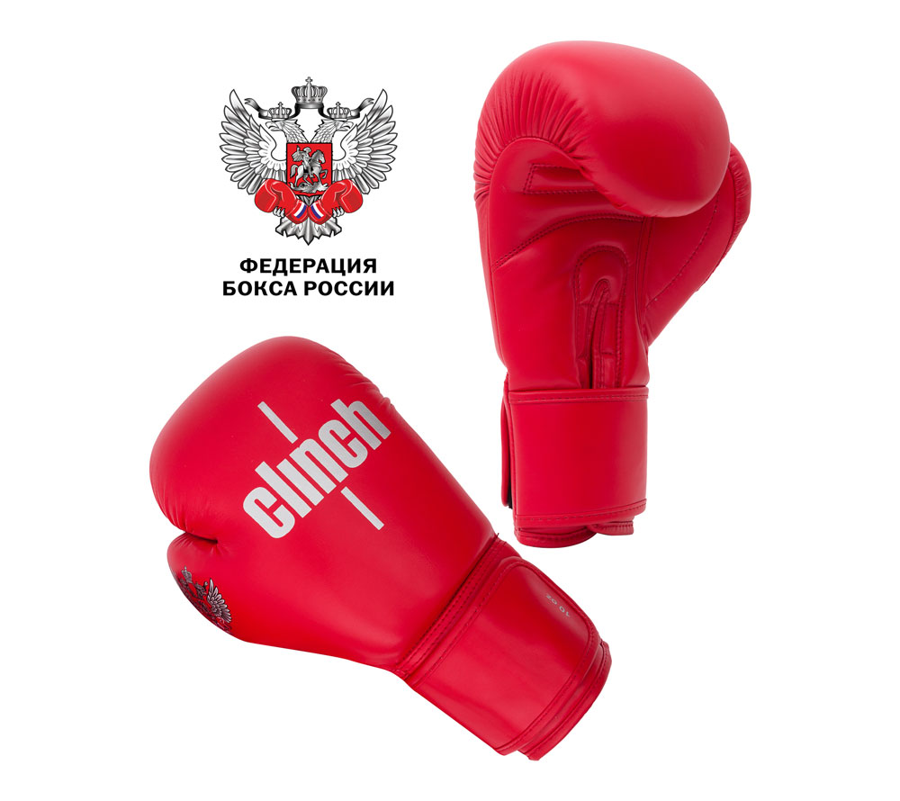 Перчатки боксёрские Clinch Olimp красные, 10 унций, 1 пара