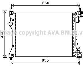 

Радиатор охлаждения двигателя AVA QUALITY COOLING AL2117