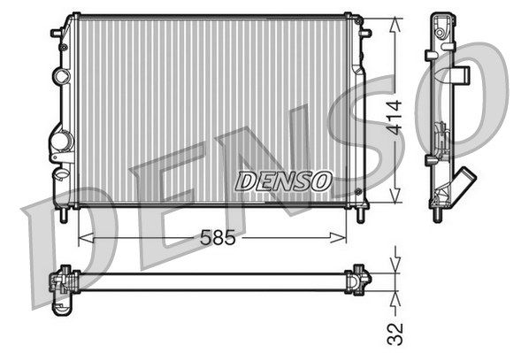 

Радиатор охлаждения двигателя DENSO DRM23110