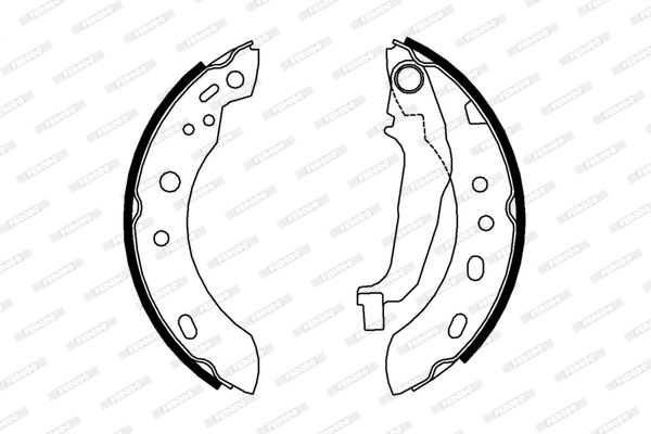 фото Комплект тормозных колодок ferodo fsb640