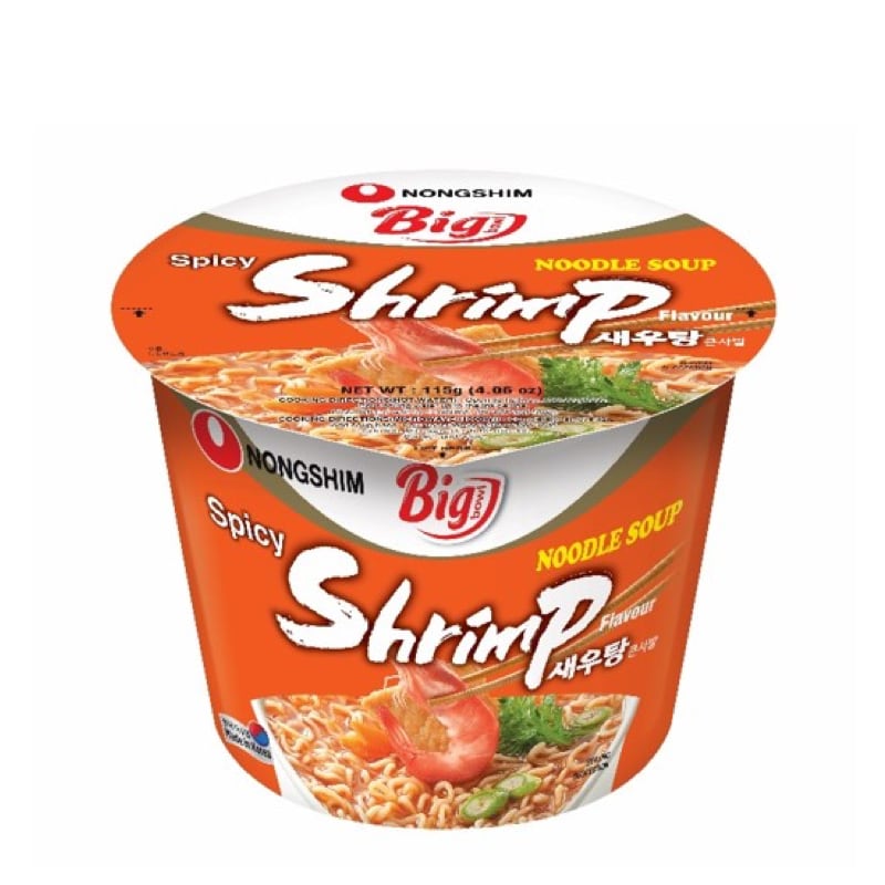 Лапша быстрого приготовления креветочная Nongshim чашка 115 г