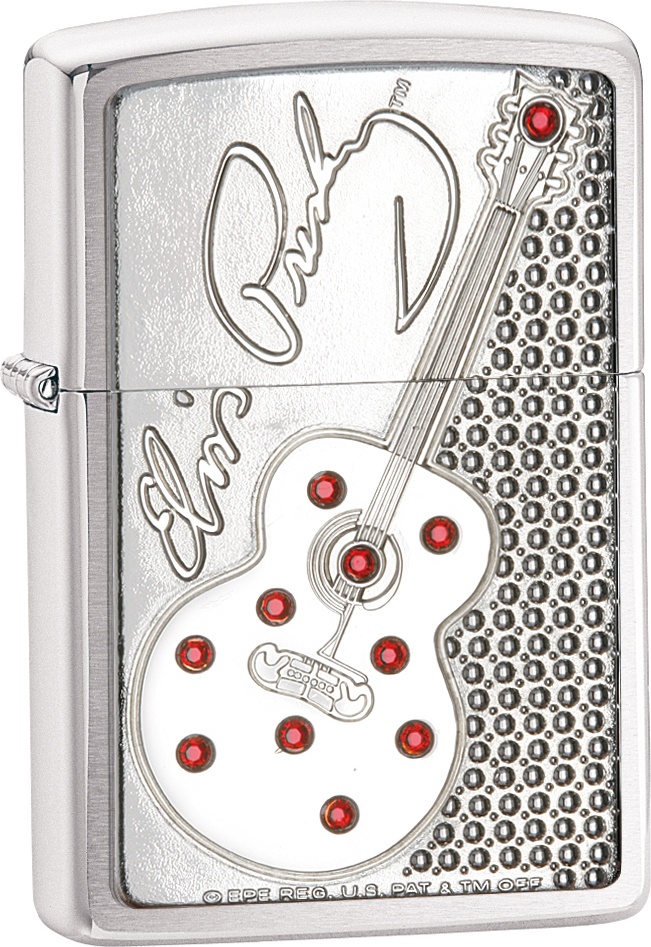 фото Бензиновая зажигалка zippo №24841 brushed chrome