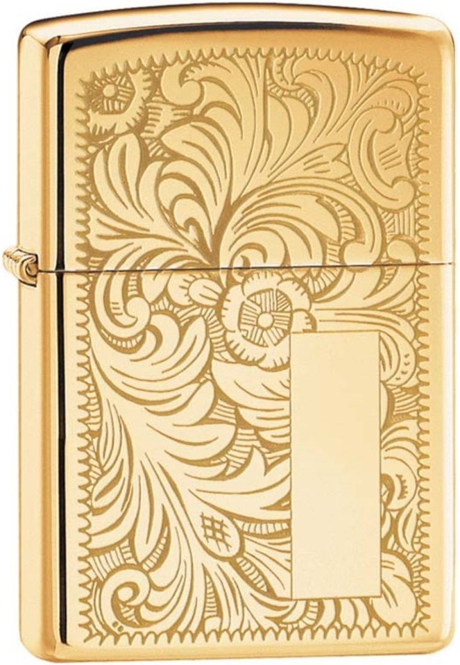 

Бензиновая зажигалка Zippo №352 B High Polish Brass, Золотистый, №352 B