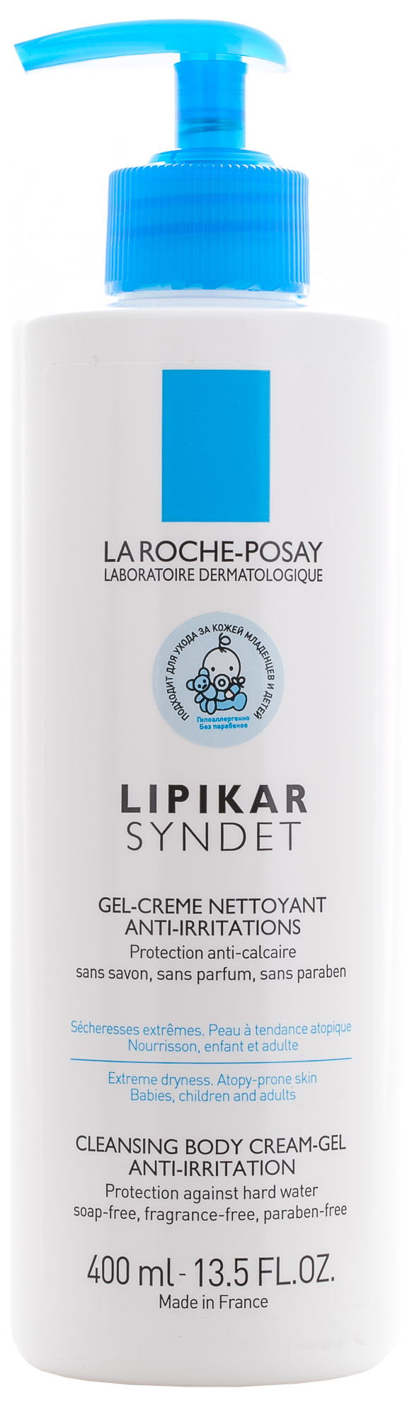 фото Гель для душа la roche-posay lipikar syndet cleansing body cream-gel 400 мл