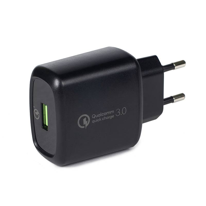 фото Сетевое зарядное устройство skyway power qualcomm, 1 usb, black