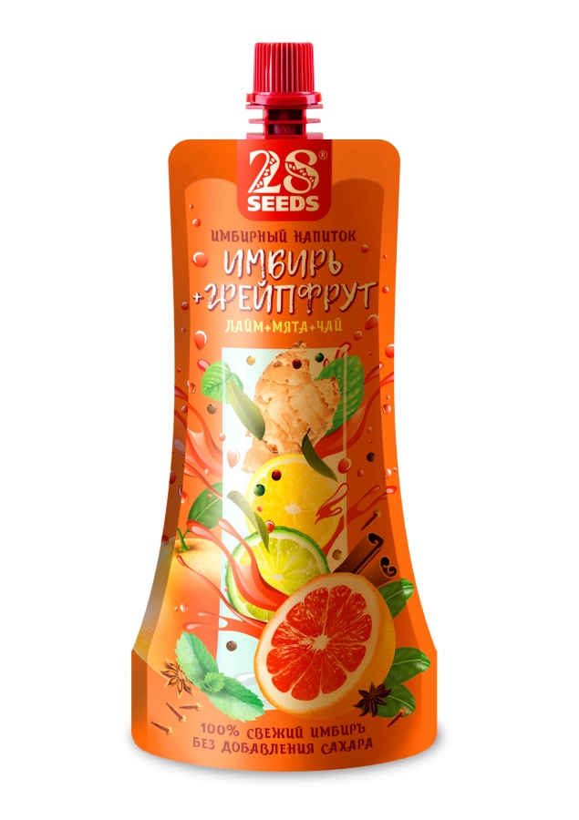 фото Напиток имбирный имбирь-грейпфрут 250 мл 28 seeds
