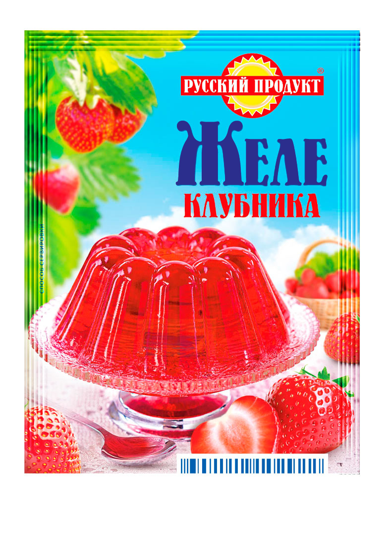 Желе быстрого приготовления Русский Продукт клубника 50 г