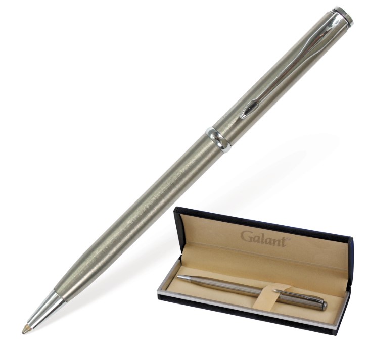 Шариковая ручка подарочная Galant Arrow Chrome хромированные детали цвет чернил: синий