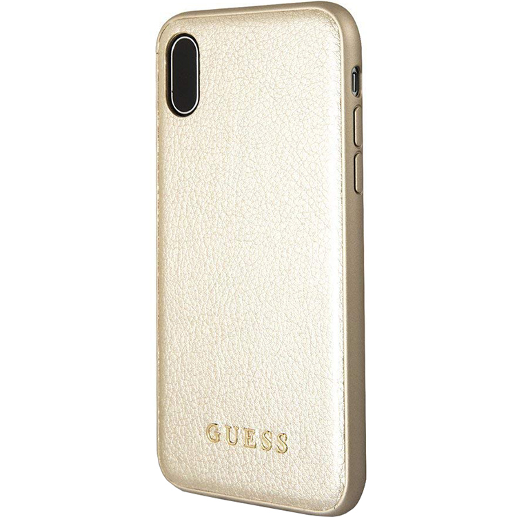 фото Чехол guess iridescent hard case для iphone xs max gold