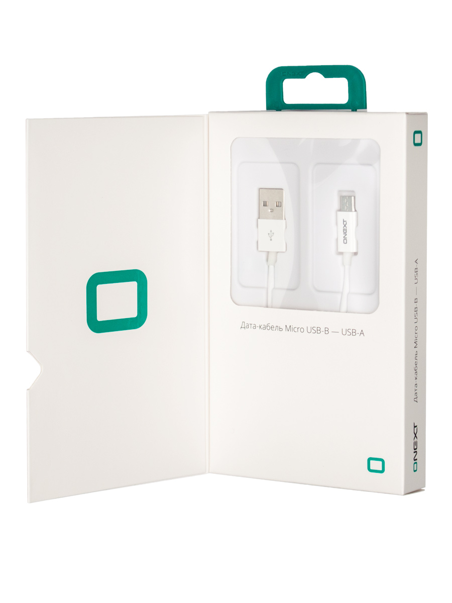 фото Дата-кабель onext microusb 1,2м white