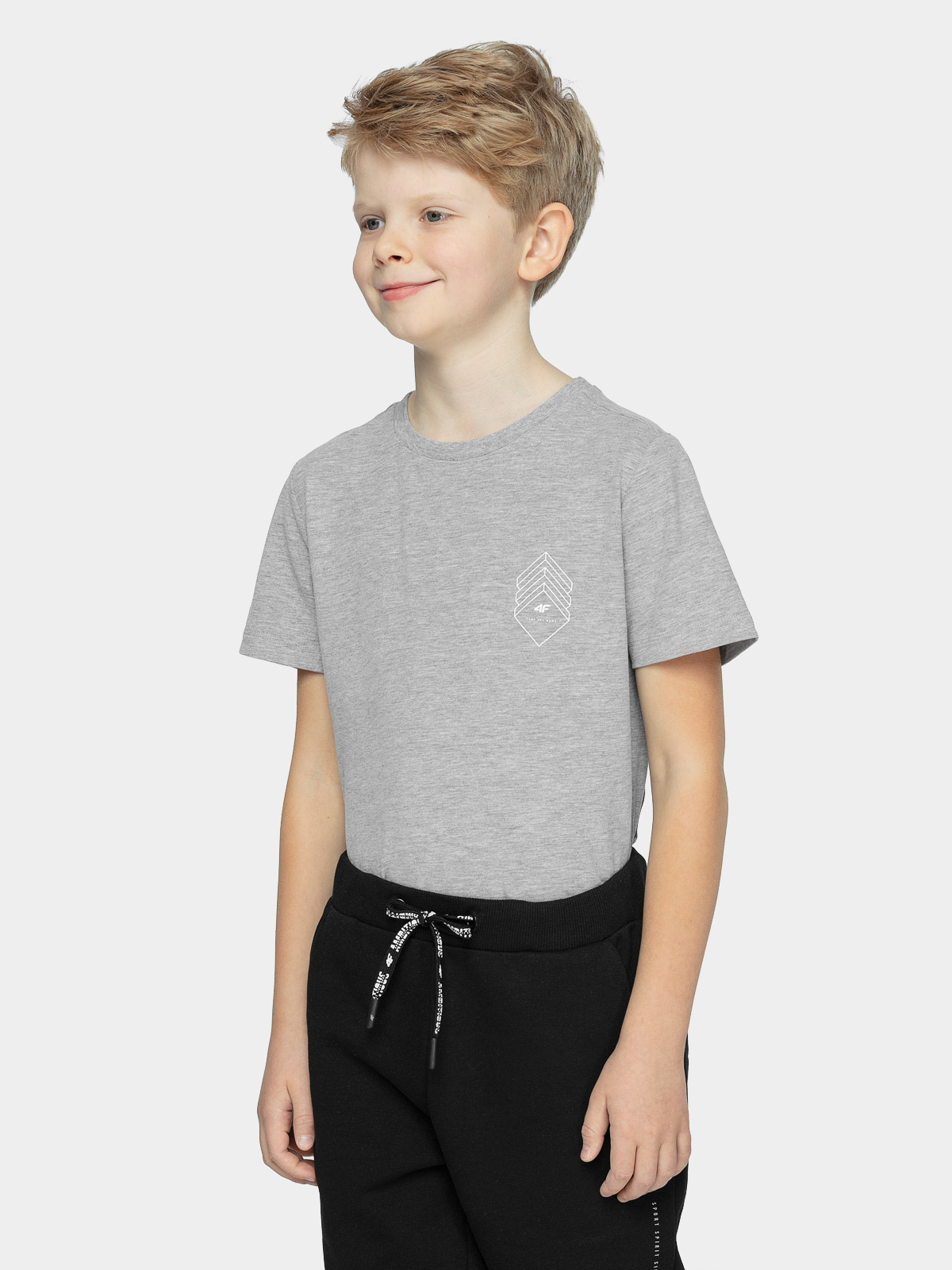 фото Футболка 4f boy's t-shirts hjz21-jtsm007-23m цв.серый р. 128