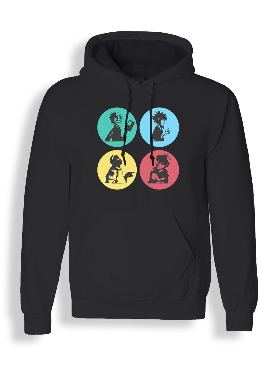

Худи унисекс СувенирShop Gorillaz/Гориллаз 9 черное 2XL, "Gorillaz/Гориллаз" 9